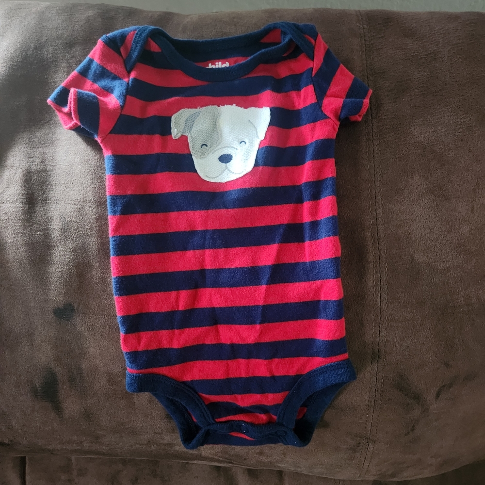 Carter's Red and Navy Striped One Piece